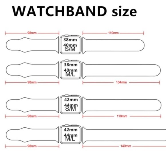 NEW APRICOT Silicone Band For Apple Watch - Picture 3 of 4